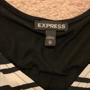 Express Tops - Express black and white striped top Express Tops - Express black and white striped top